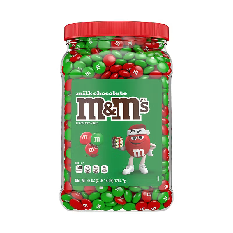 M&M's Chocolate Candies Christmas Edition Pantry-Size, 62 Ounces