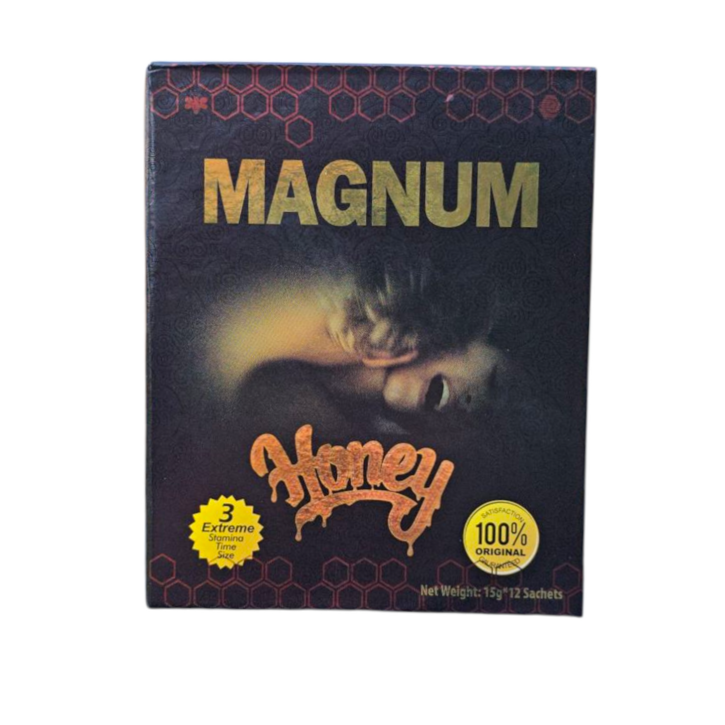 Magnum Gold Honey – 15g Sachet | 12-Pack Display