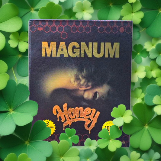 Magnum Gold Honey – 15g Sachet | 12-Pack Display