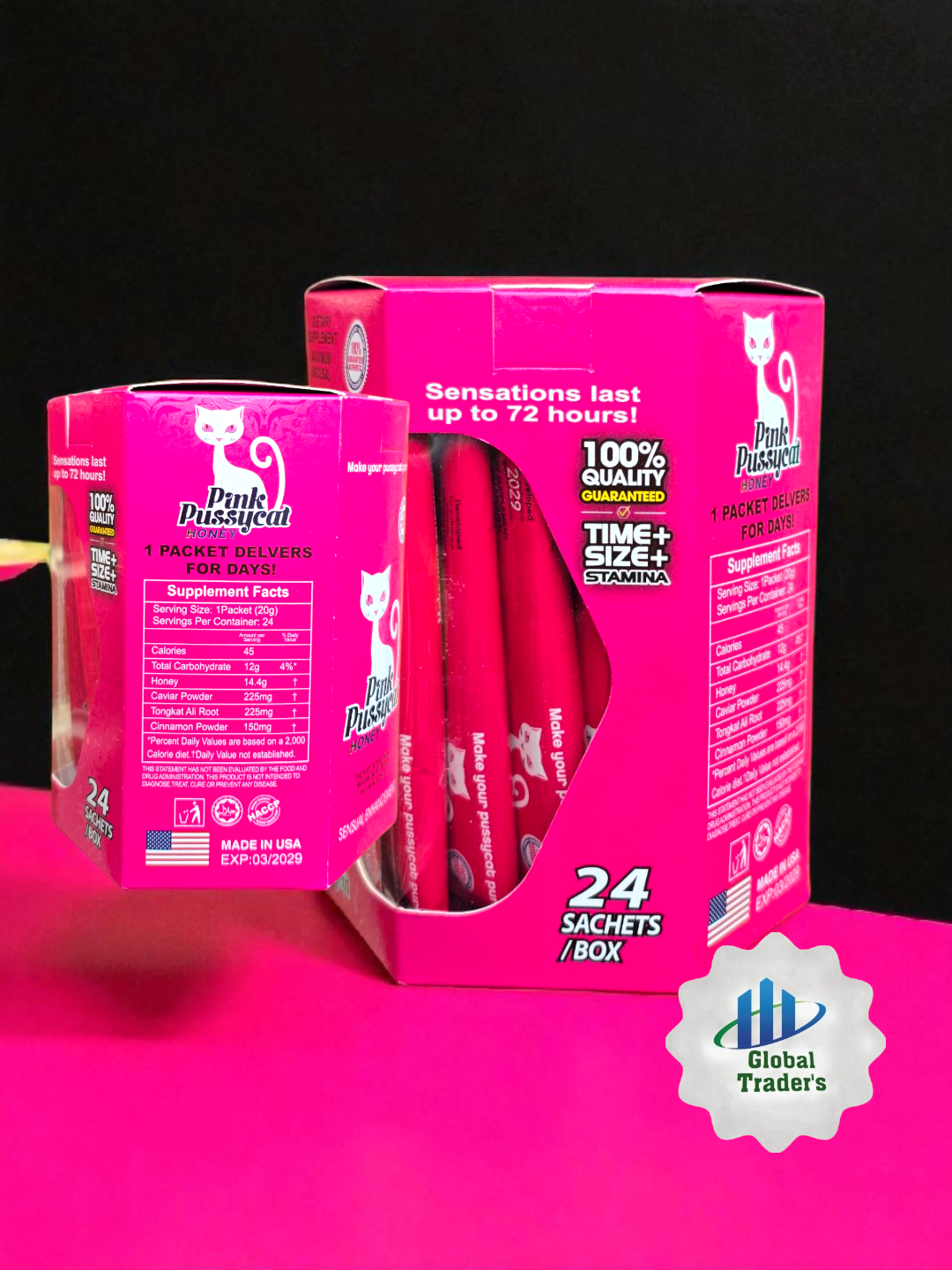 Pink Kitty Honey – 24 Sachets for Women