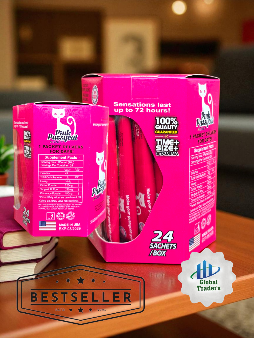 Pink Kitty Honey – 24 Sachets for Women