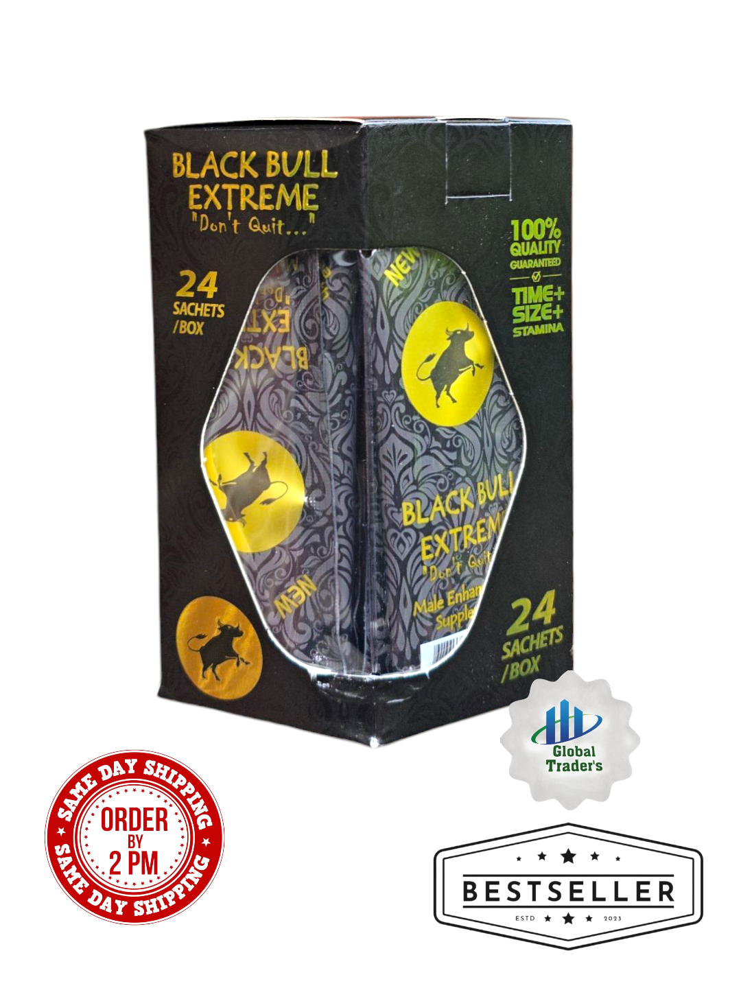 Black Bull Extreme Honey – Extra Strength Stamina & Energy Booster (24 packs)