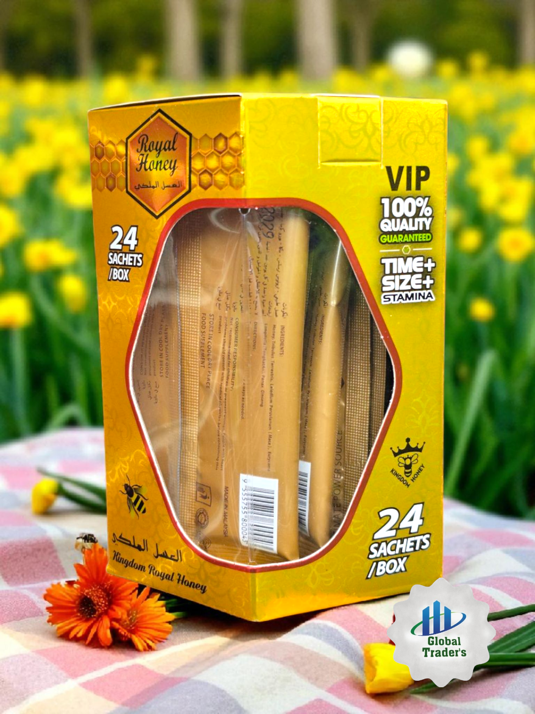 Royal Honey Sachet – 24 Count Box | Premium Vitality & Energy Formula