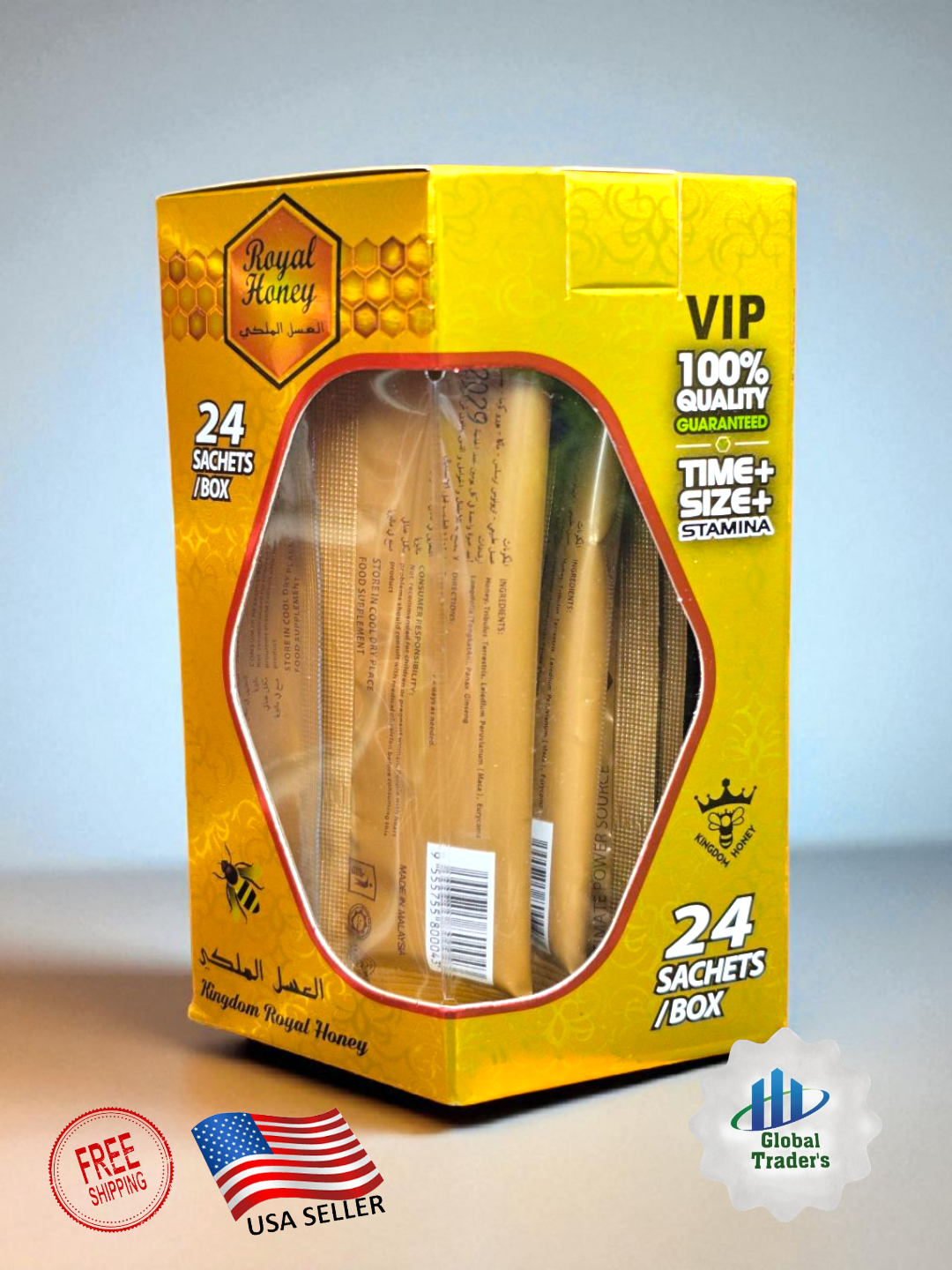 Royal Honey Sachet – 24 Count Box | Premium Vitality & Energy Formula