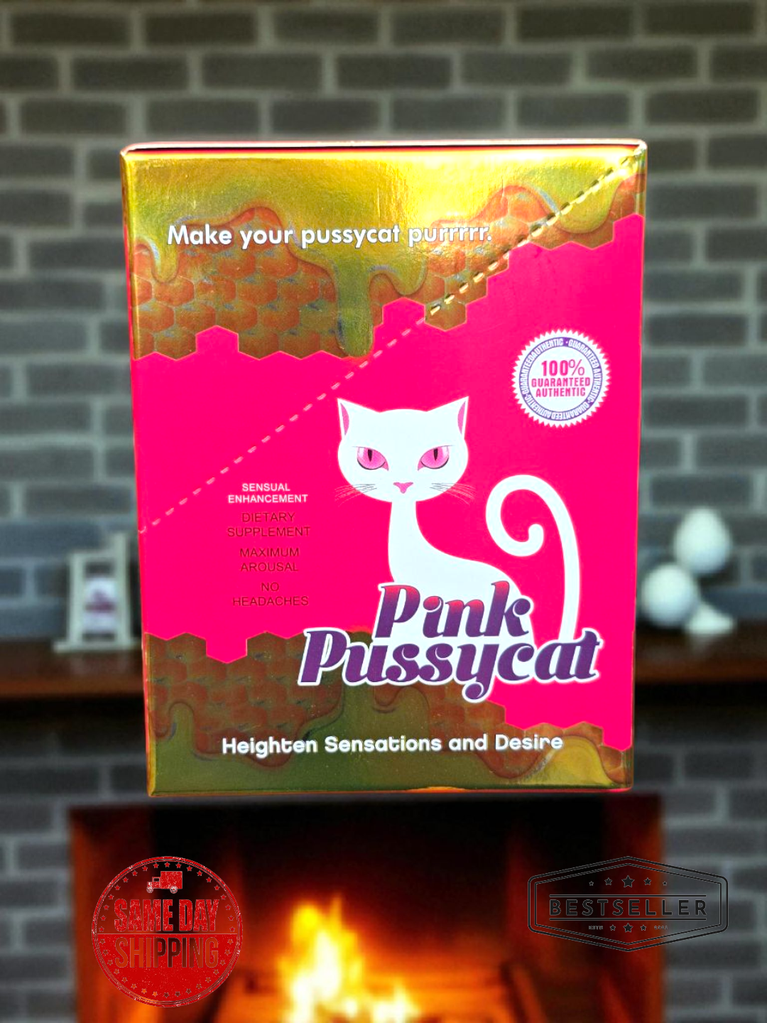 Pink Pussycat Honey for Women – 12 Tubes (22g Each) | Natural Female Vitality Booster