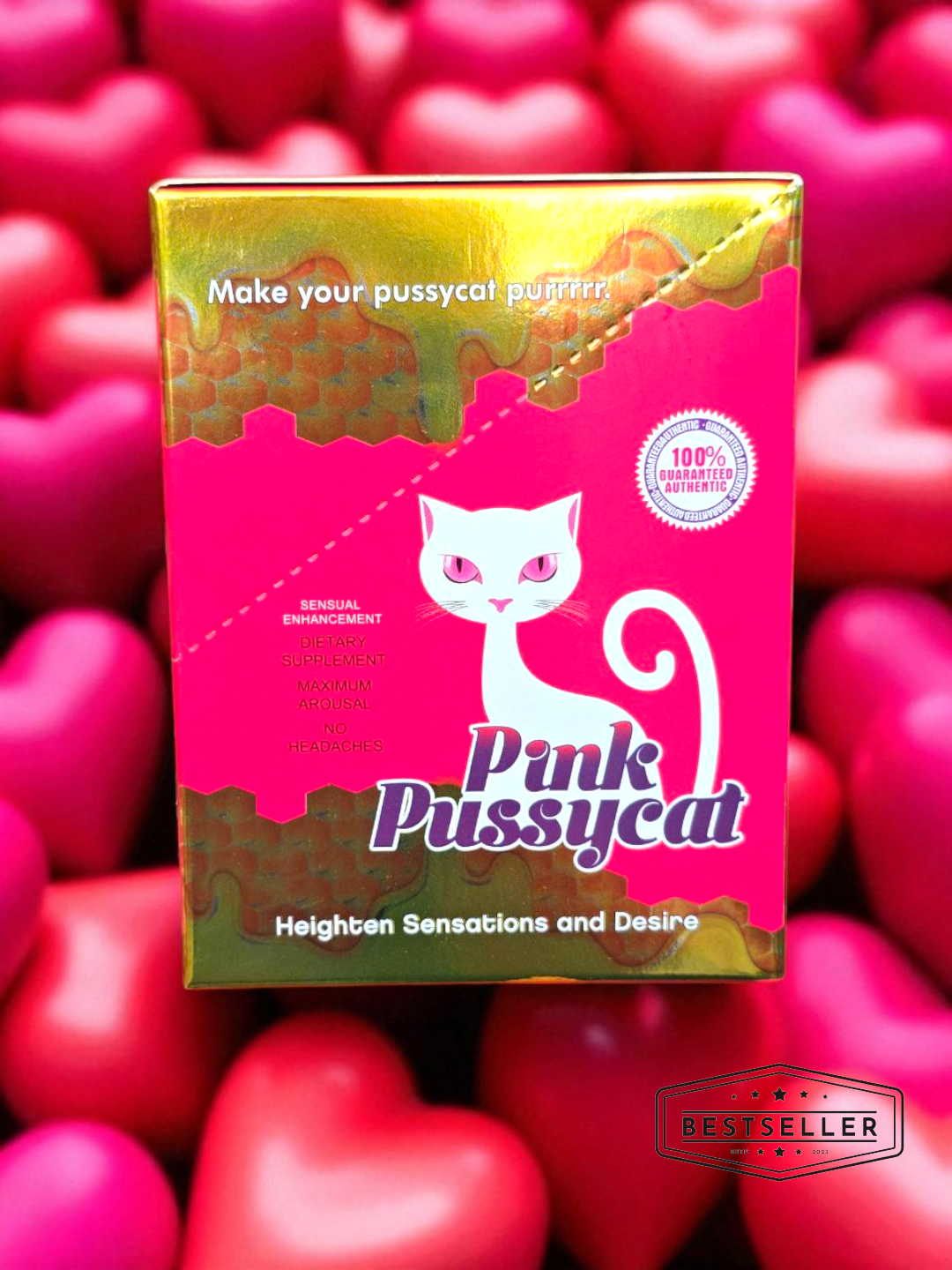Pink Pussycat Honey for Women – 12 Tubes (22g Each) | Natural Female Vitality Booster