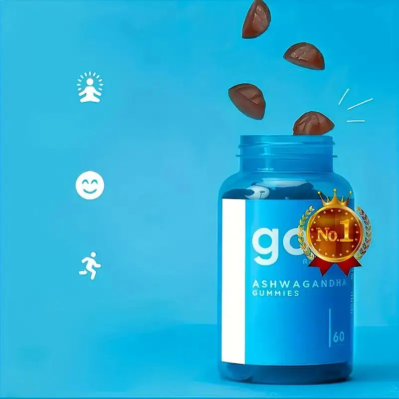 Goli® Ashwagandha & Vitamin D Gummies – 60 Count | KSM-66, Vegan, Gluten-Free, Non-GMO | Stress Relief, Relaxation & Wellness Support – Mixed Berry Flavor