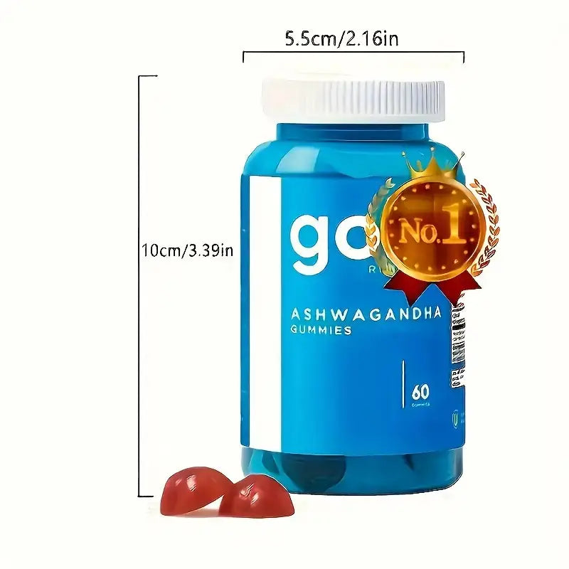 Goli® Ashwagandha & Vitamin D Gummies – 60 Count | KSM-66, Vegan, Gluten-Free, Non-GMO | Stress Relief, Relaxation & Wellness Support – Mixed Berry Flavor