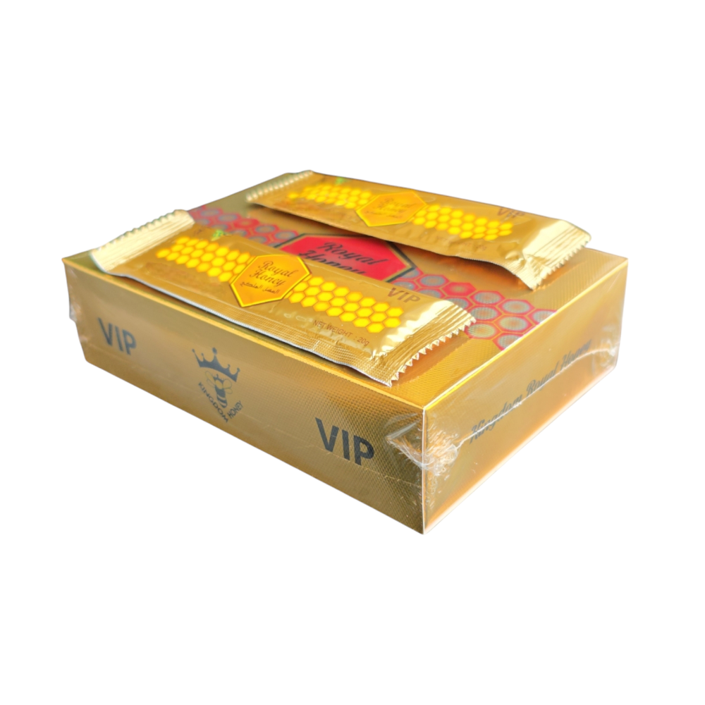 Royal Honey VIP-Halal – 12 Sachets x 20g | Premium Natural Energy Booster for Men