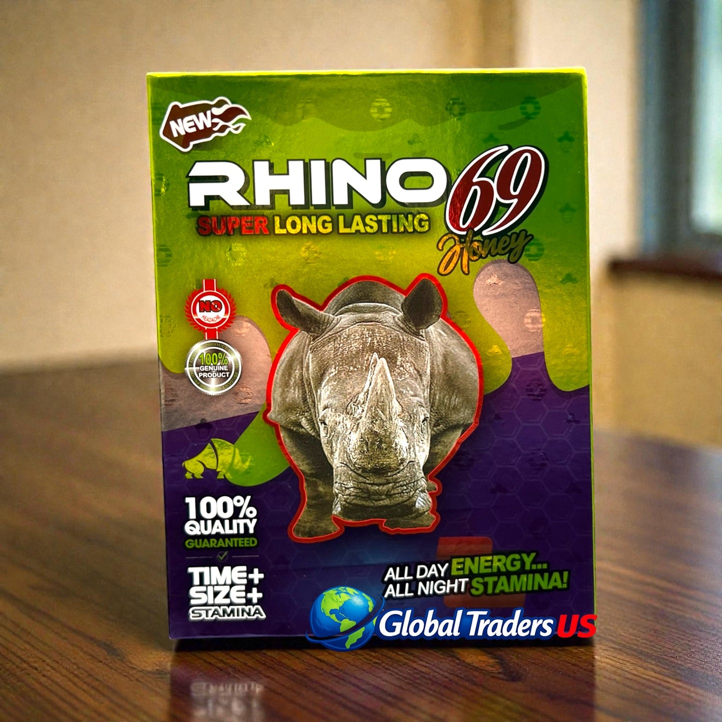 Rhino 69 Honey – Super Long Lasting Male Performance Booster | All-Day Energy & Stamina