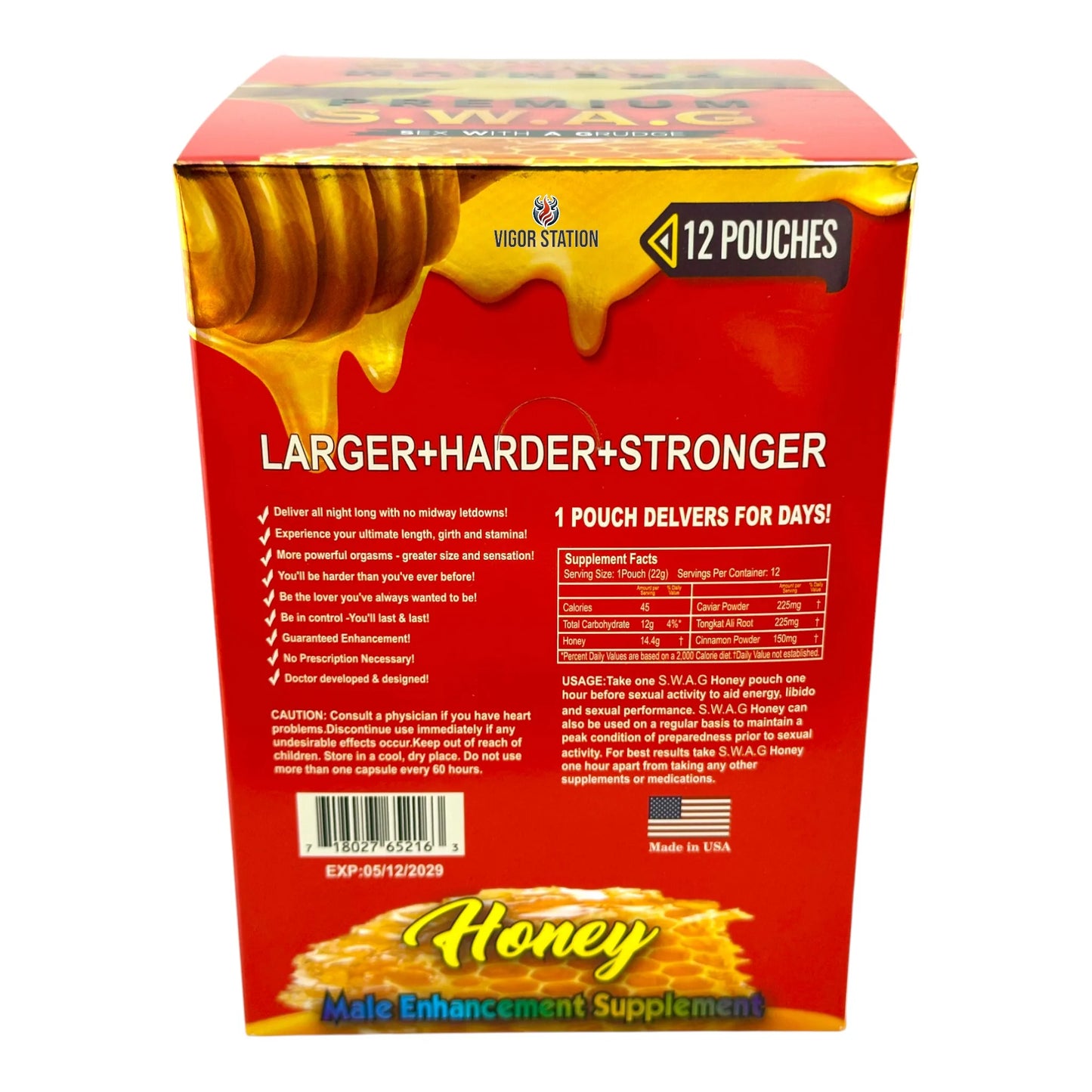 Premium Swag Honey – 12 Pouches