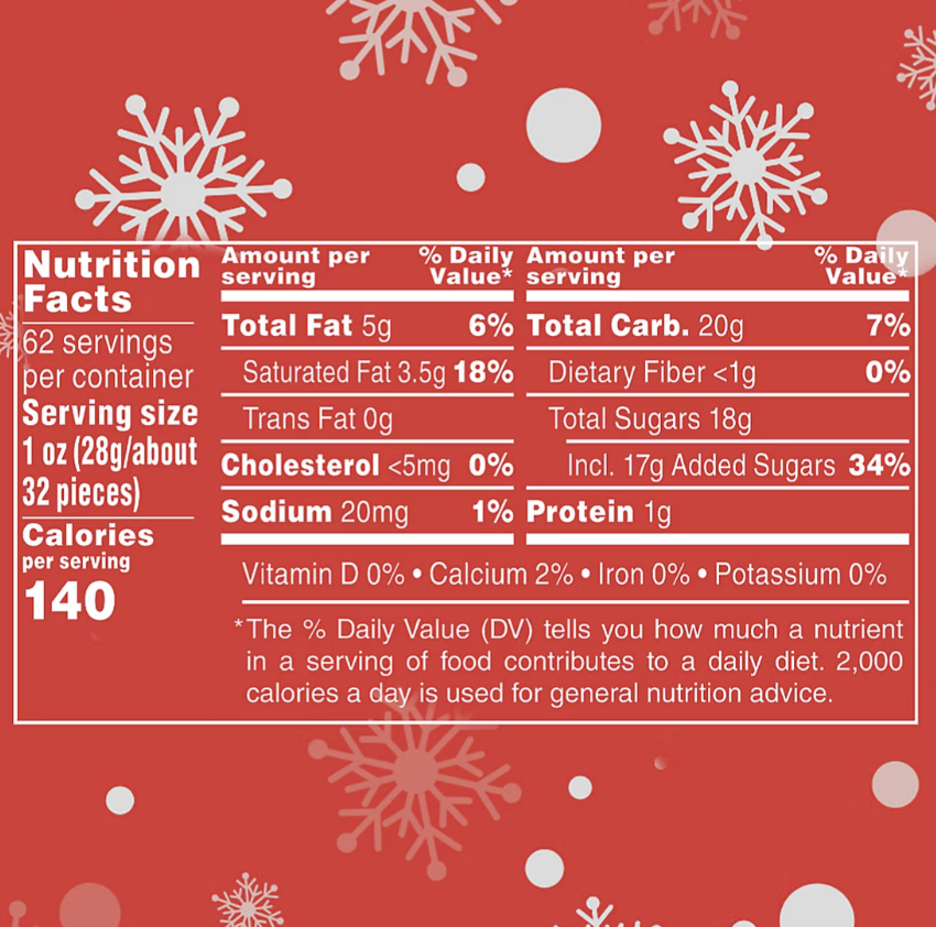 M&M's Chocolate Candies Christmas Edition Pantry-Size, 62 Ounces