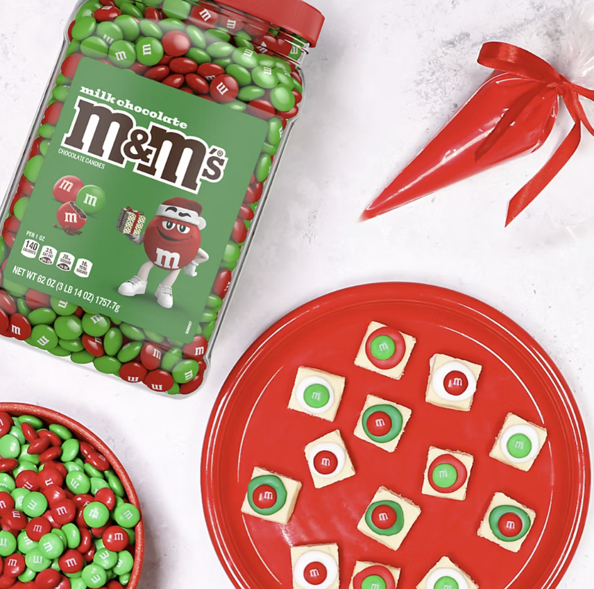 M&M's Chocolate Candies Christmas Edition Pantry-Size, 62 Ounces