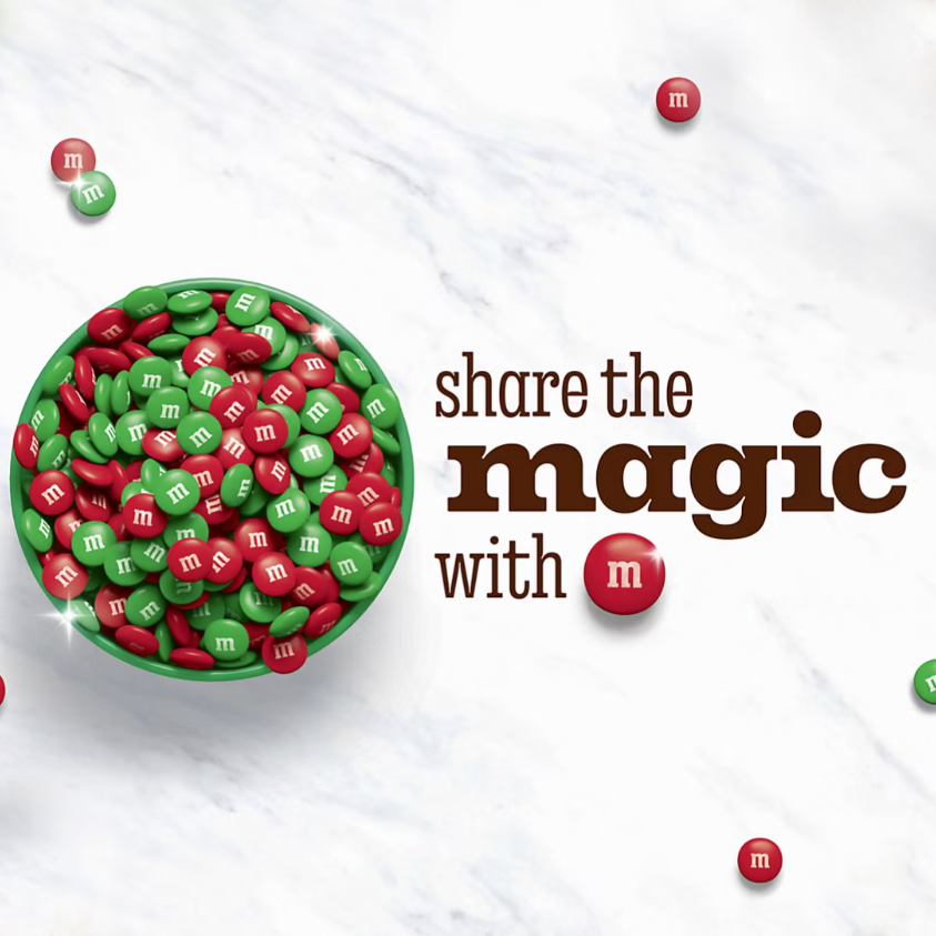 M&M's Chocolate Candies Christmas Edition Pantry-Size, 62 Ounces