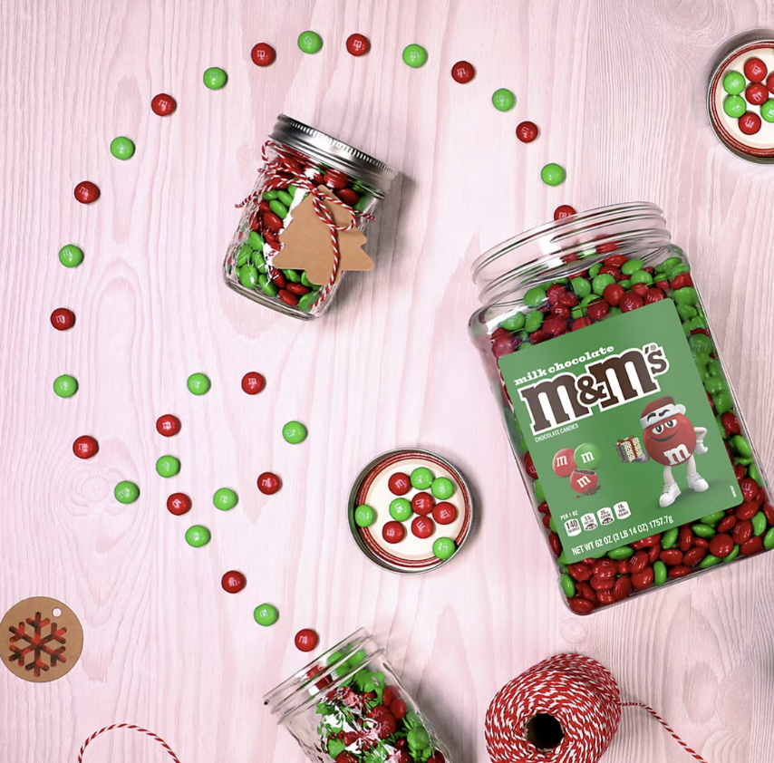 M&M's Chocolate Candies Christmas Edition Pantry-Size, 62 Ounces