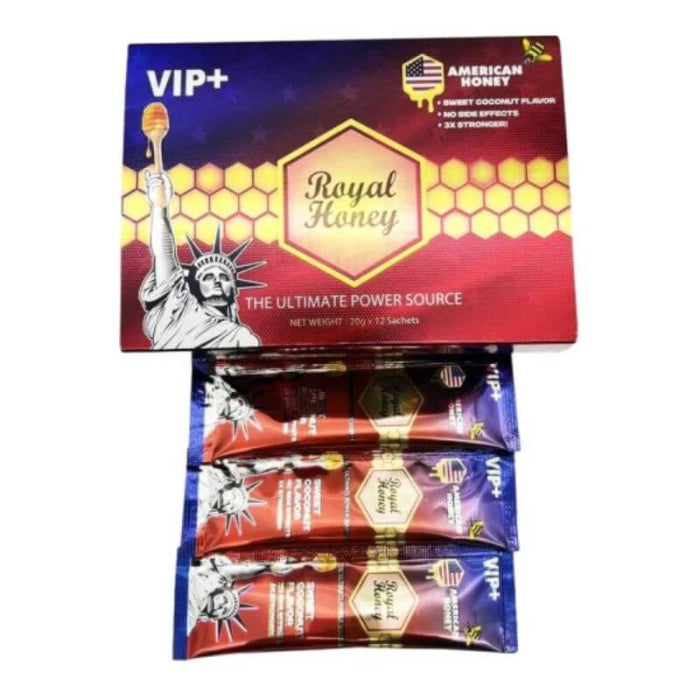 Royal  VIP and American Honey - 12 Counts Per Box - 20 Grams