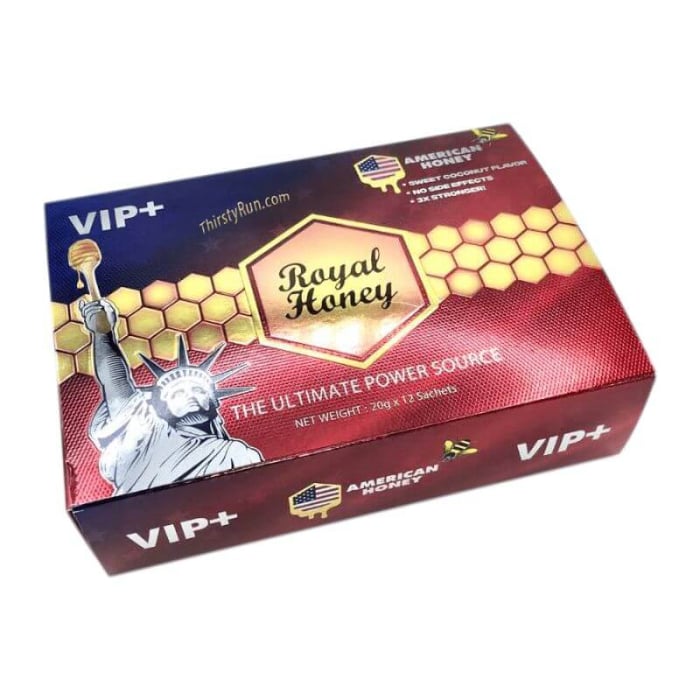 Royal  VIP and American Honey - 12 Counts Per Box - 20 Grams